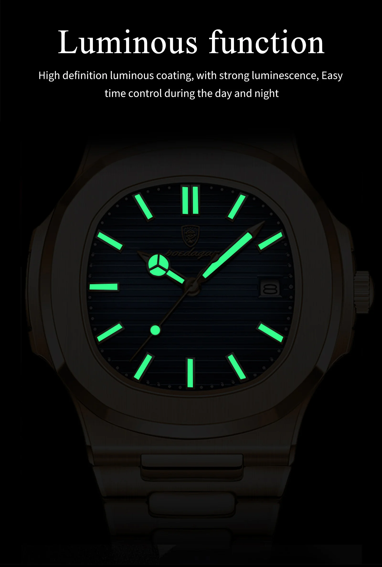POEDAGAR 613 Analog Quartz Watch product information.