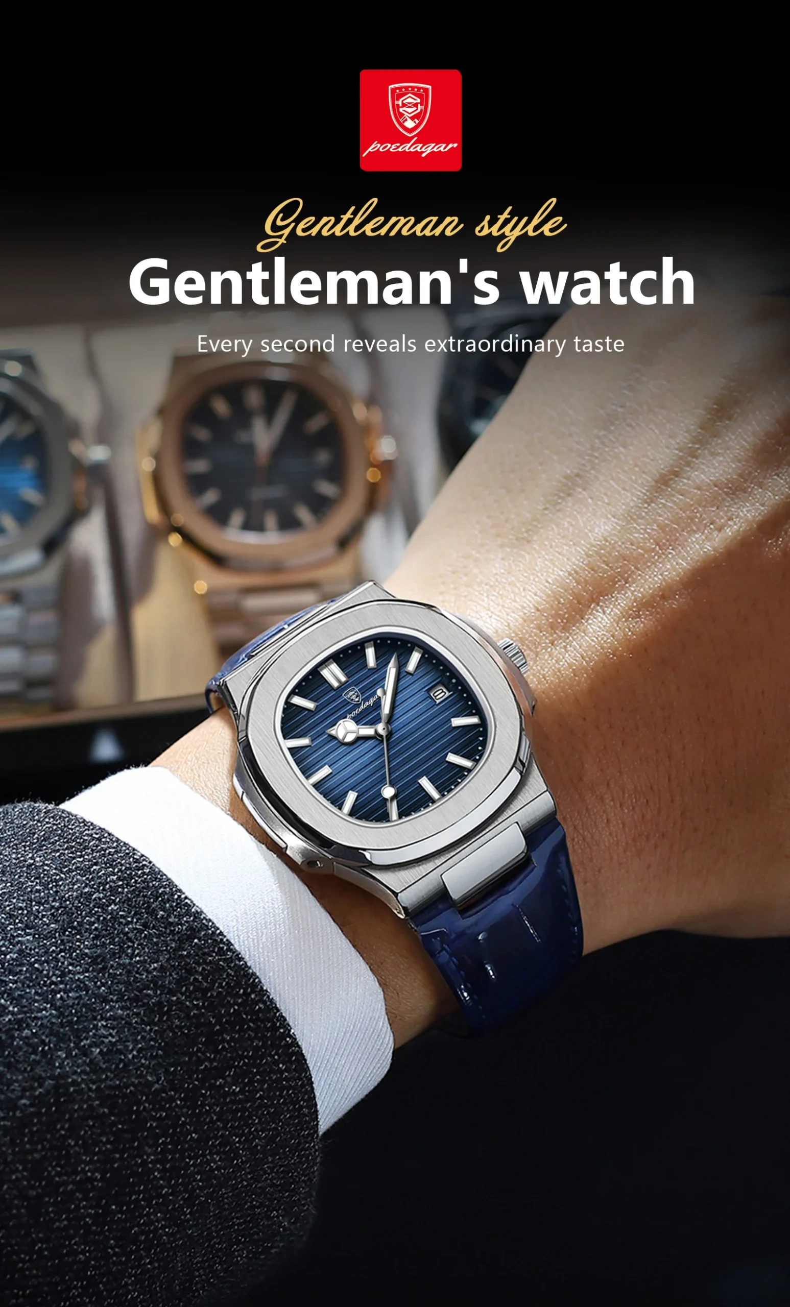 POEDAGAR 613L Analog Quartz Watch information