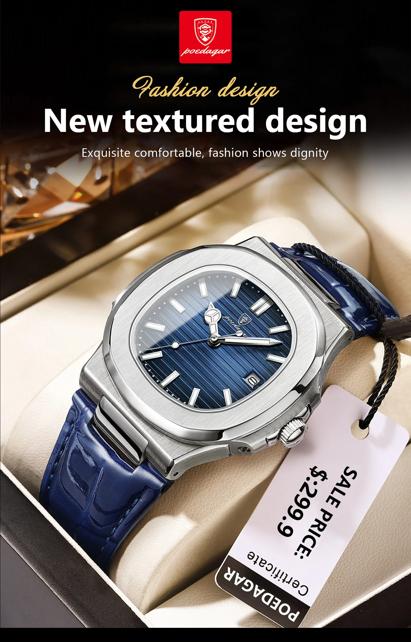 POEDAGAR 613L Analog Quartz Watch information
