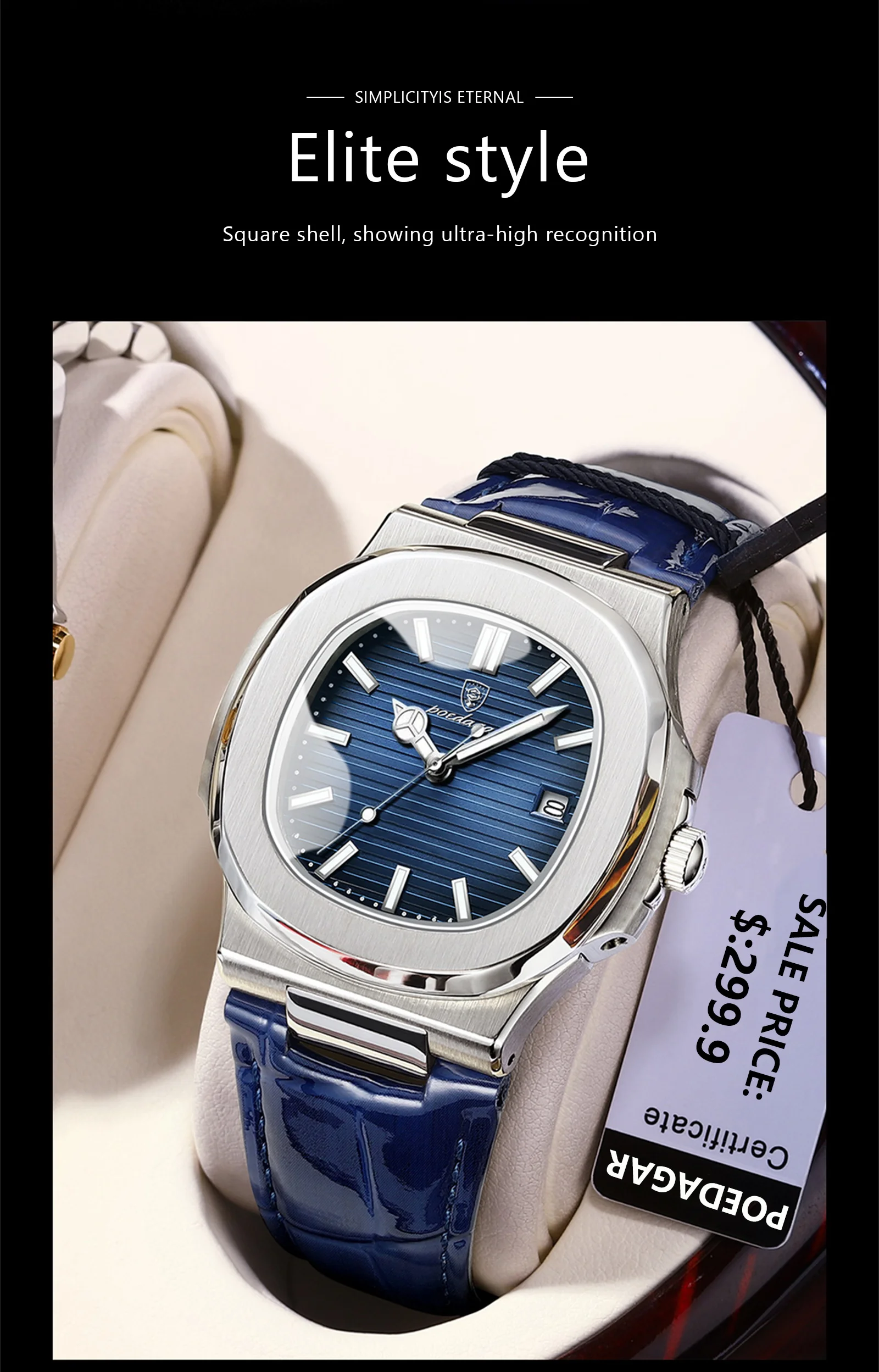 POEDAGAR 613L Analog Quartz Watch information