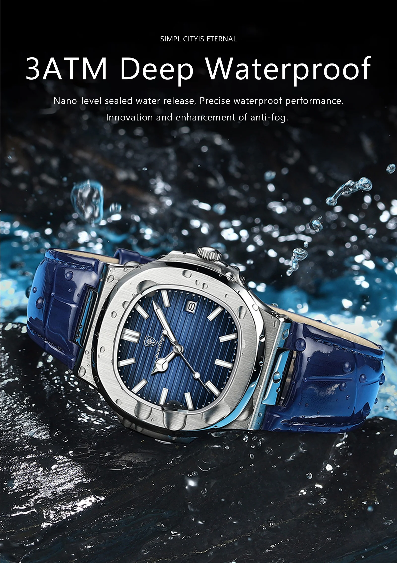 POEDAGAR 613L Analog Quartz Watch information