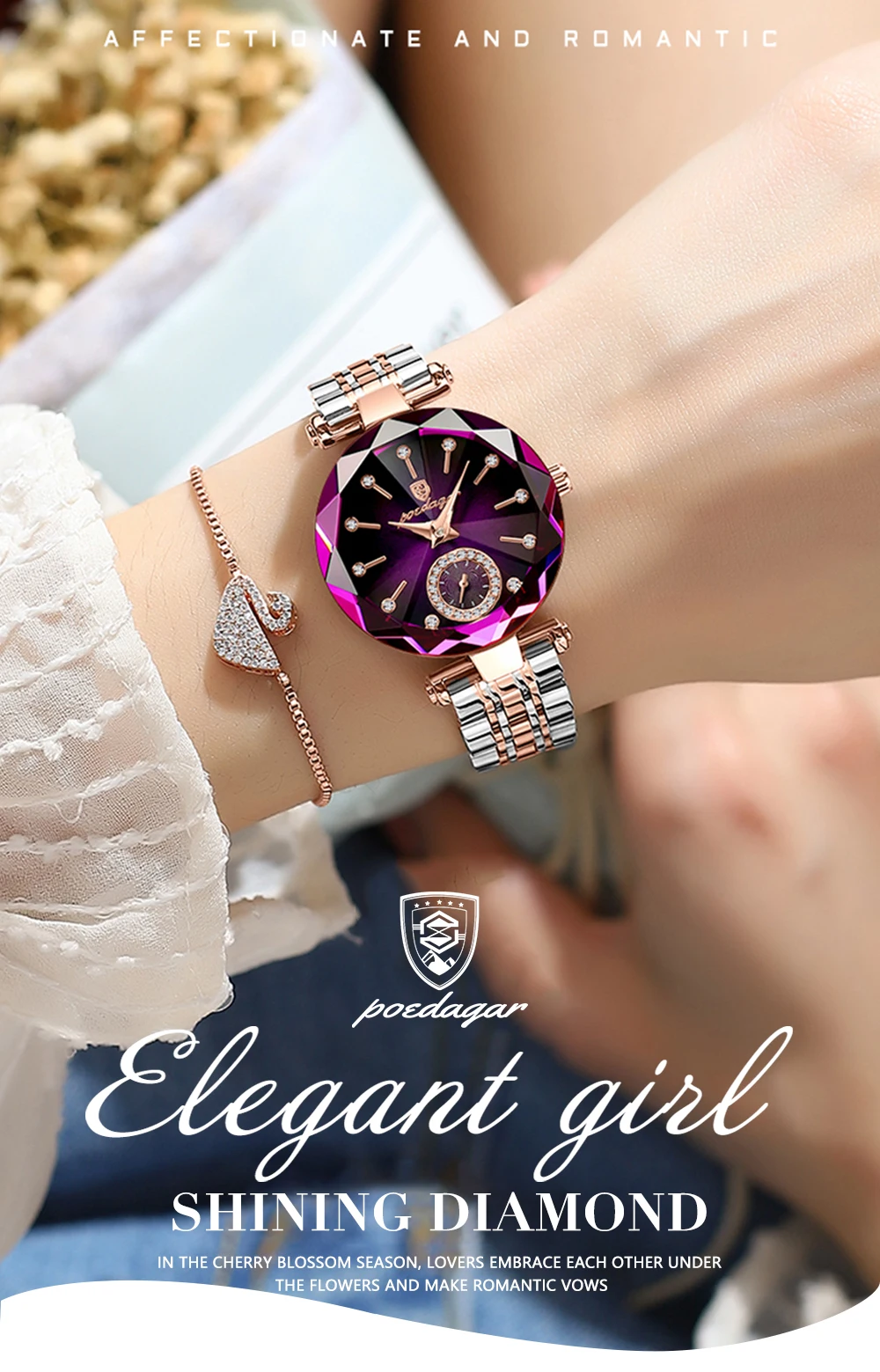 POEDAGAR 719 Analog Quartz Watch information.