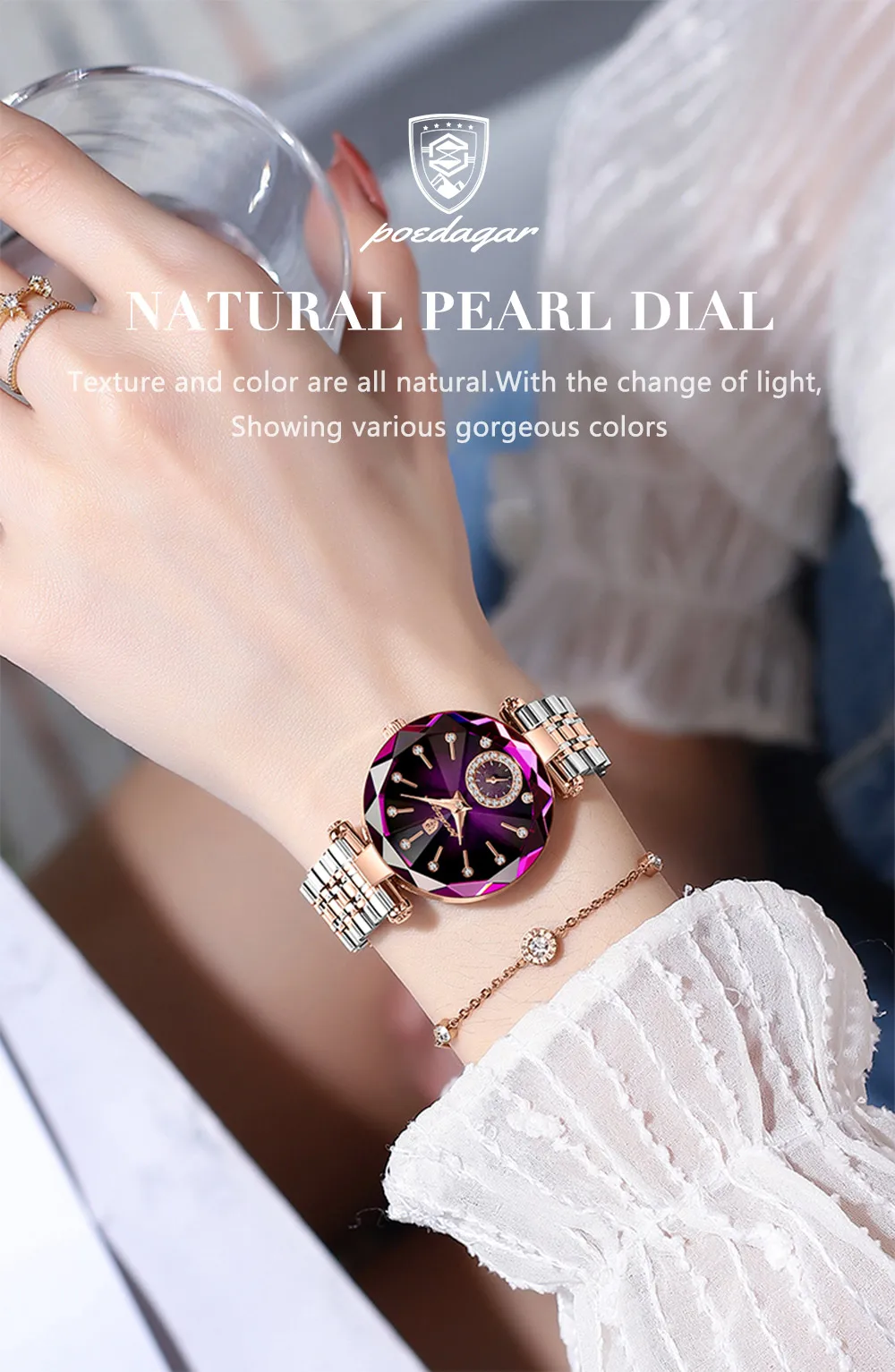 POEDAGAR 719 Analog Quartz Watch information.