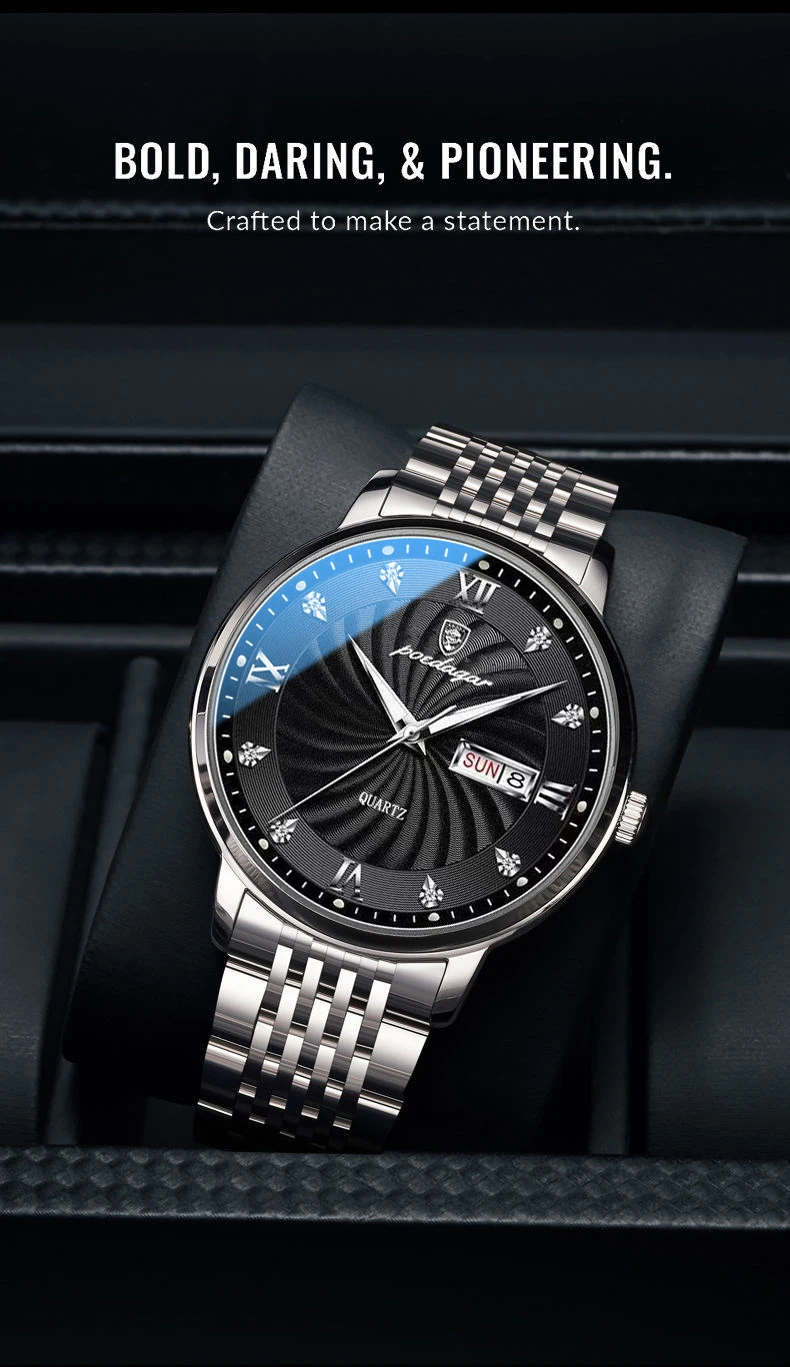 POEDAGAR 827 Analog Quartz Watch information.