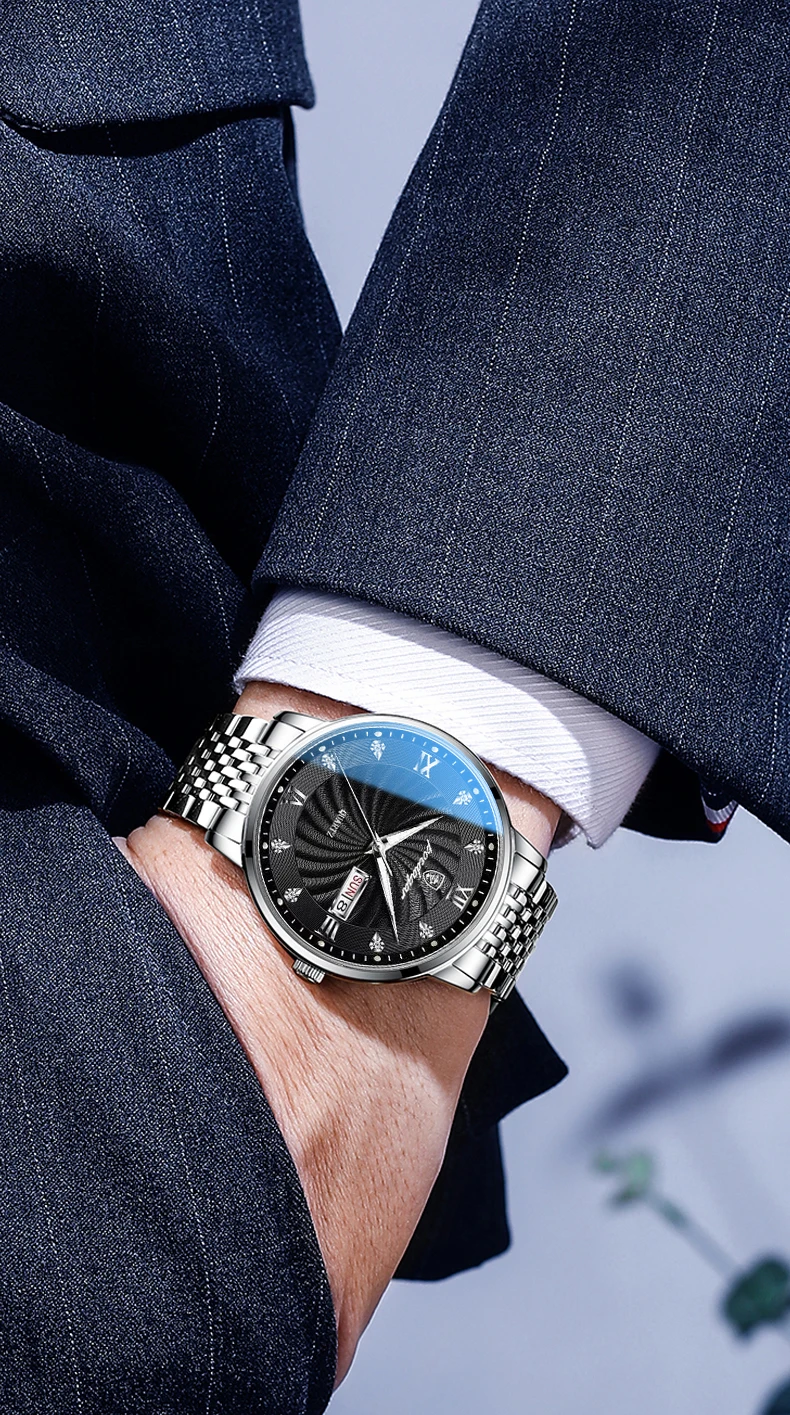 POEDAGAR 827 Analog Quartz Watch information.