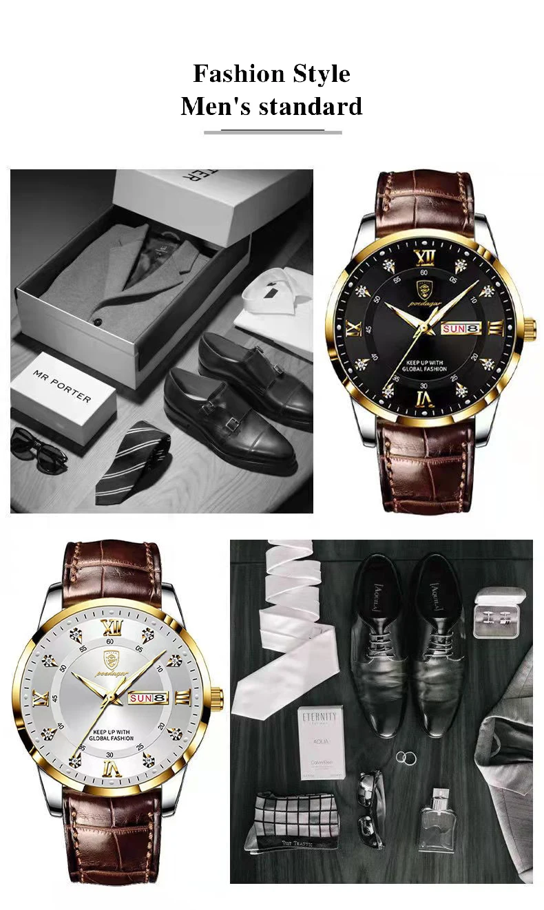 POEDAGAR 836L Analog Quartz Watch information.