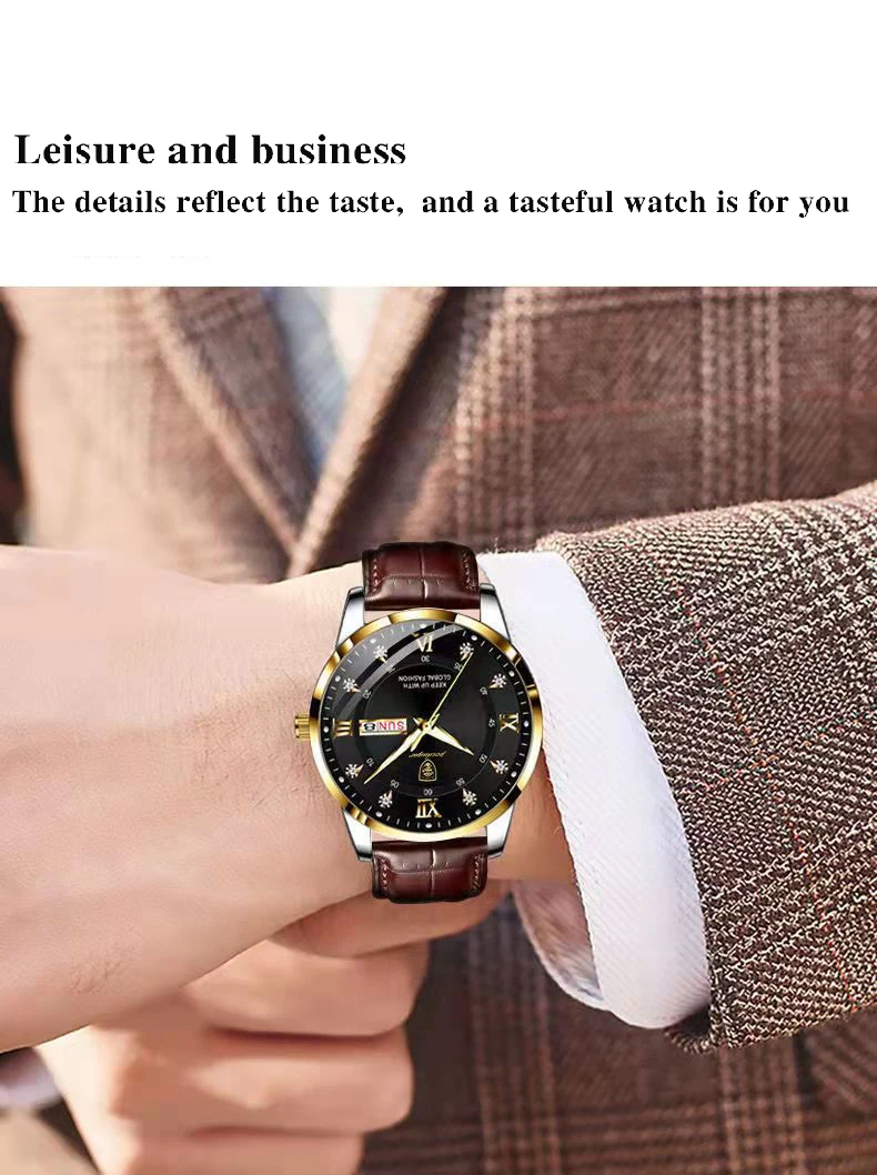 POEDAGAR 836L Analog Quartz Watch information.