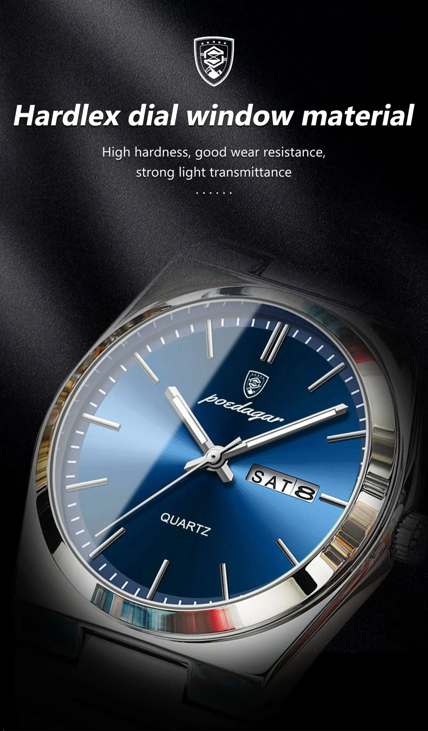 POEDAGAR 930 Analog Quartz Watch information.