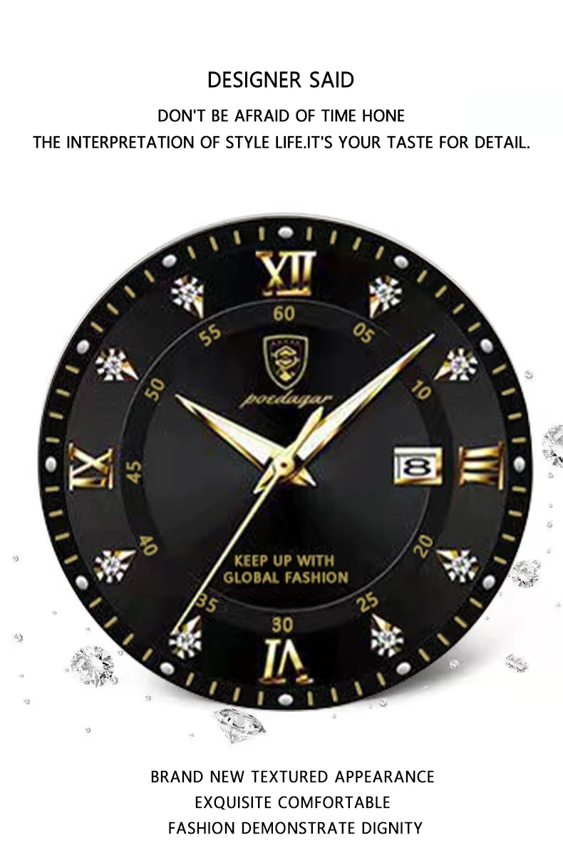 POEDAGAR 268 Quartz Analog Watch information.