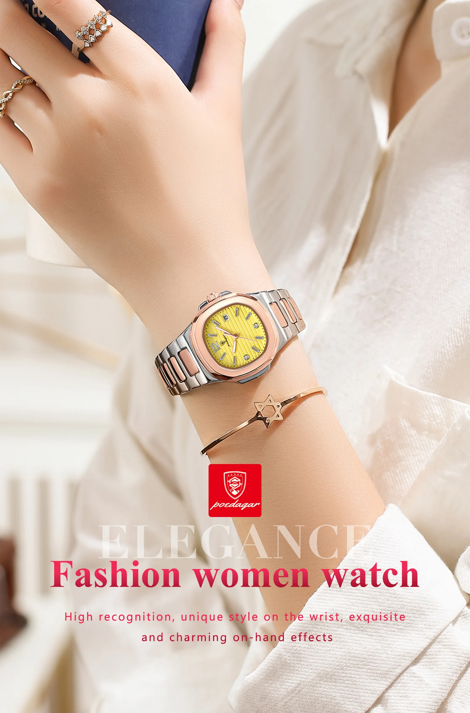 POEDAGAR 708 Quartz Analog Watch information.