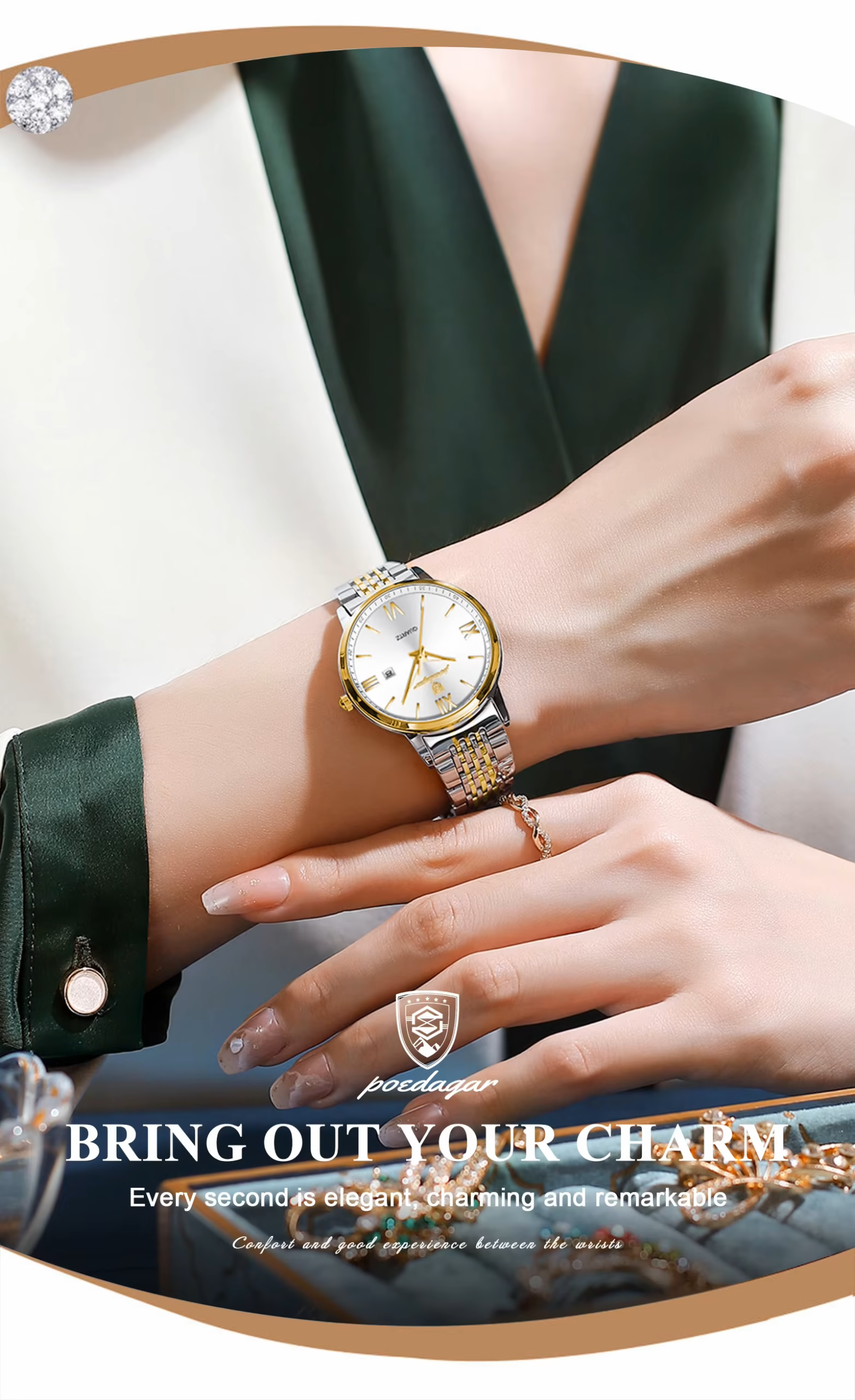 POEDAGAR 716 Quartz Analog Watch information.