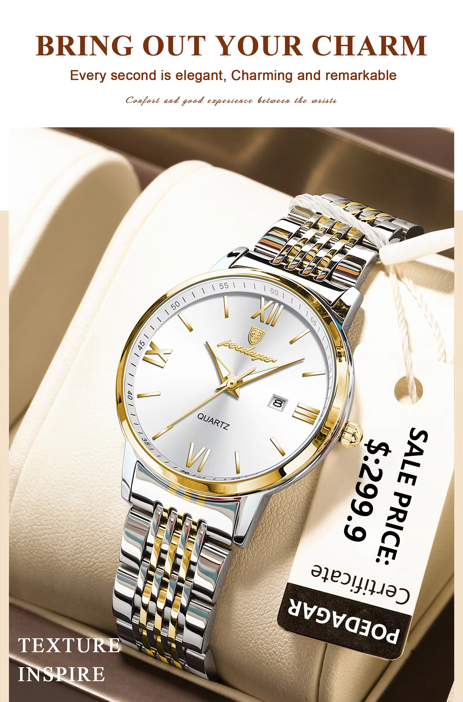POEDAGAR 716 Quartz Analog Watch information.