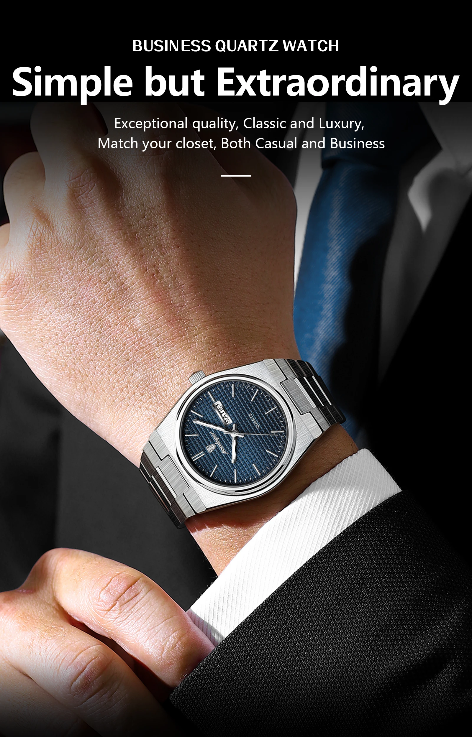 POEDAGAR 821 Quartz Analog Watch information.
