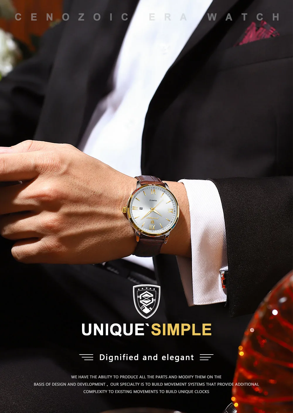 POEDAGAR 826L Quartz Analog Watch information.