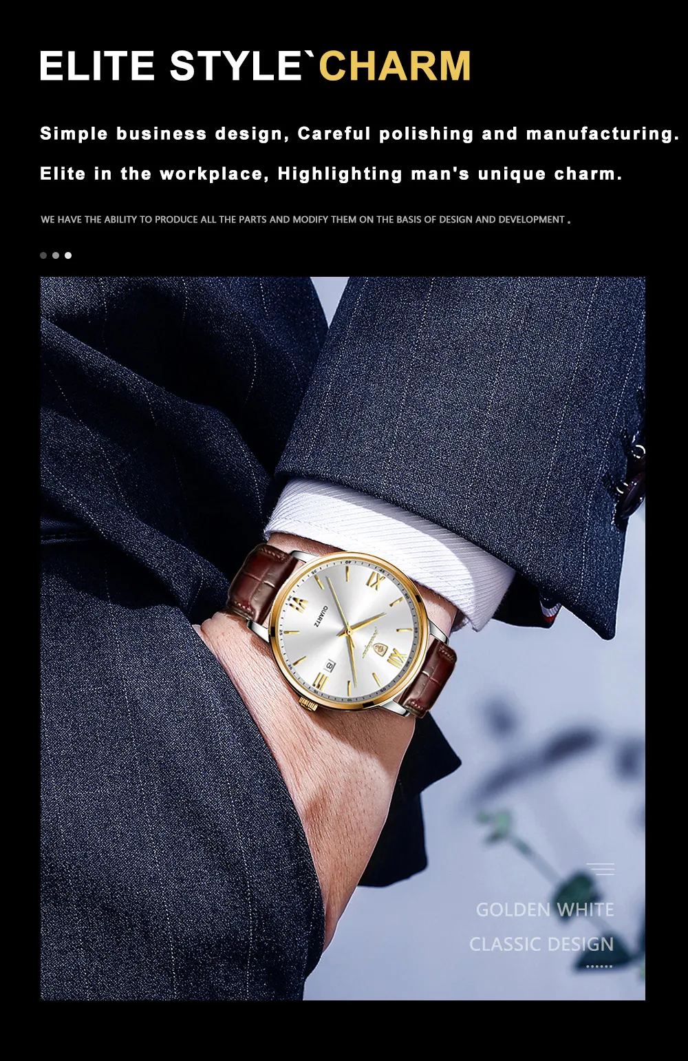POEDAGAR 826L Quartz Analog Watch information.