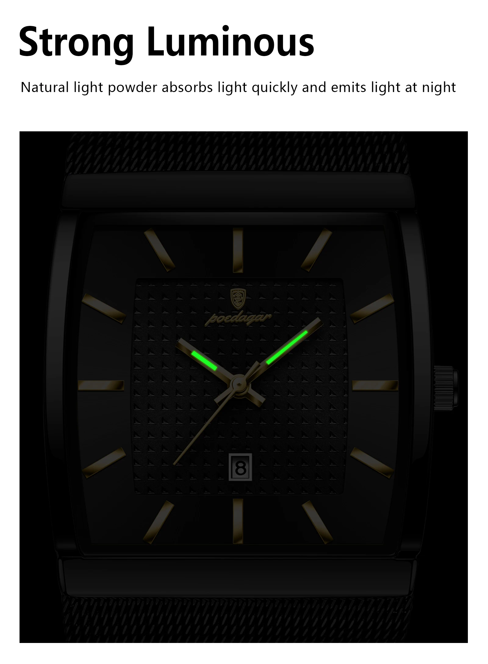 POEDAGAR 885 Quartz Analog Watch information.