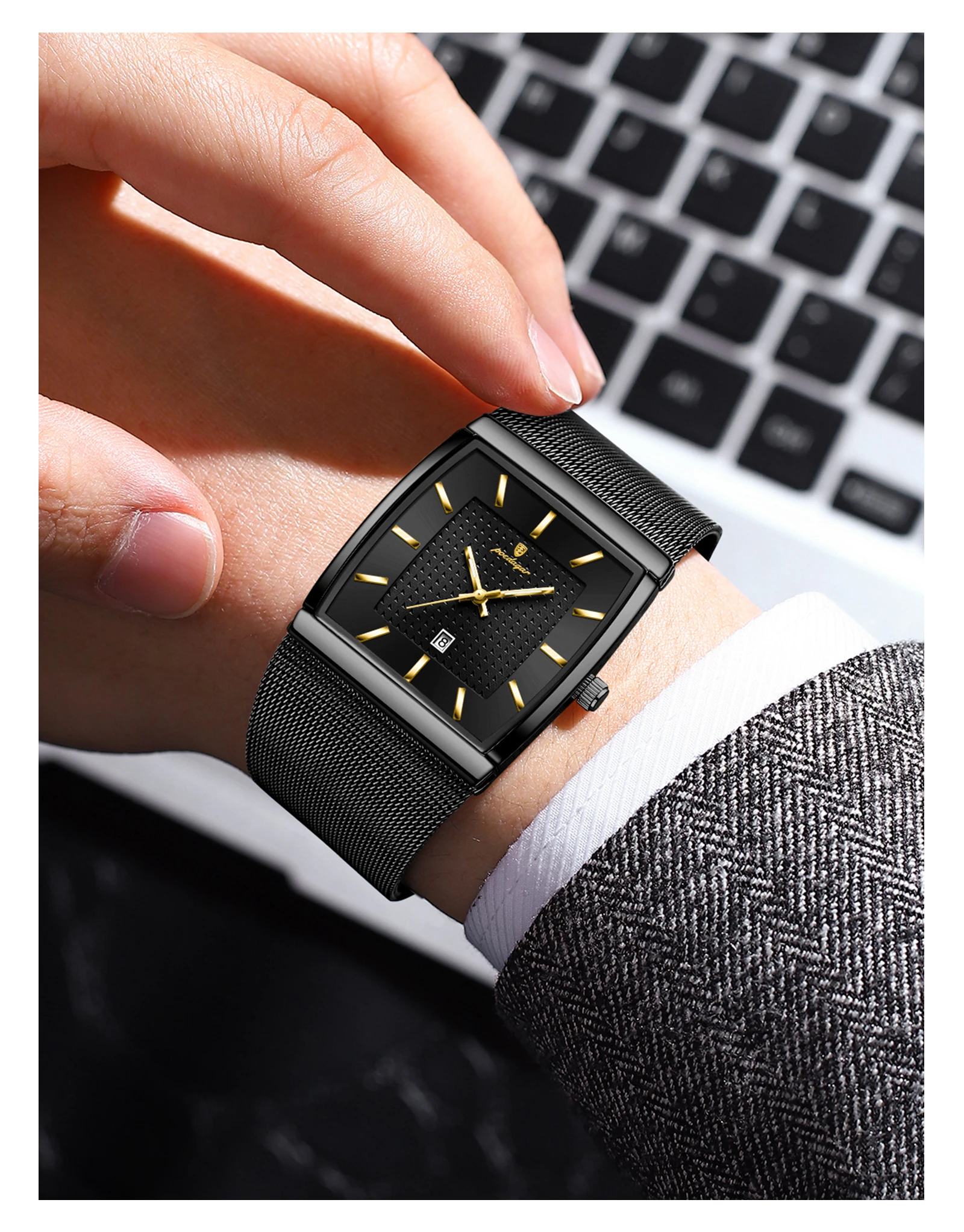 POEDAGAR 885 Quartz Analog Watch information.