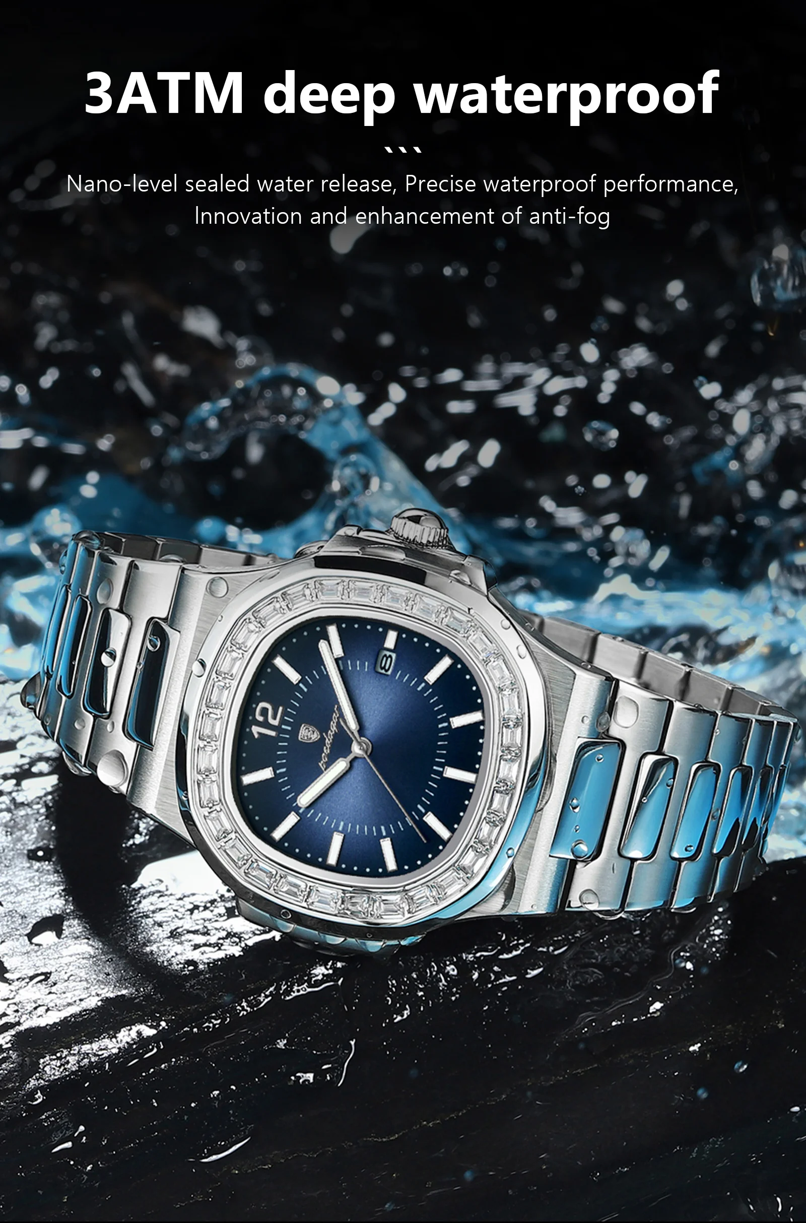 POEDAGAR 918 Quartz Analog Watch information.