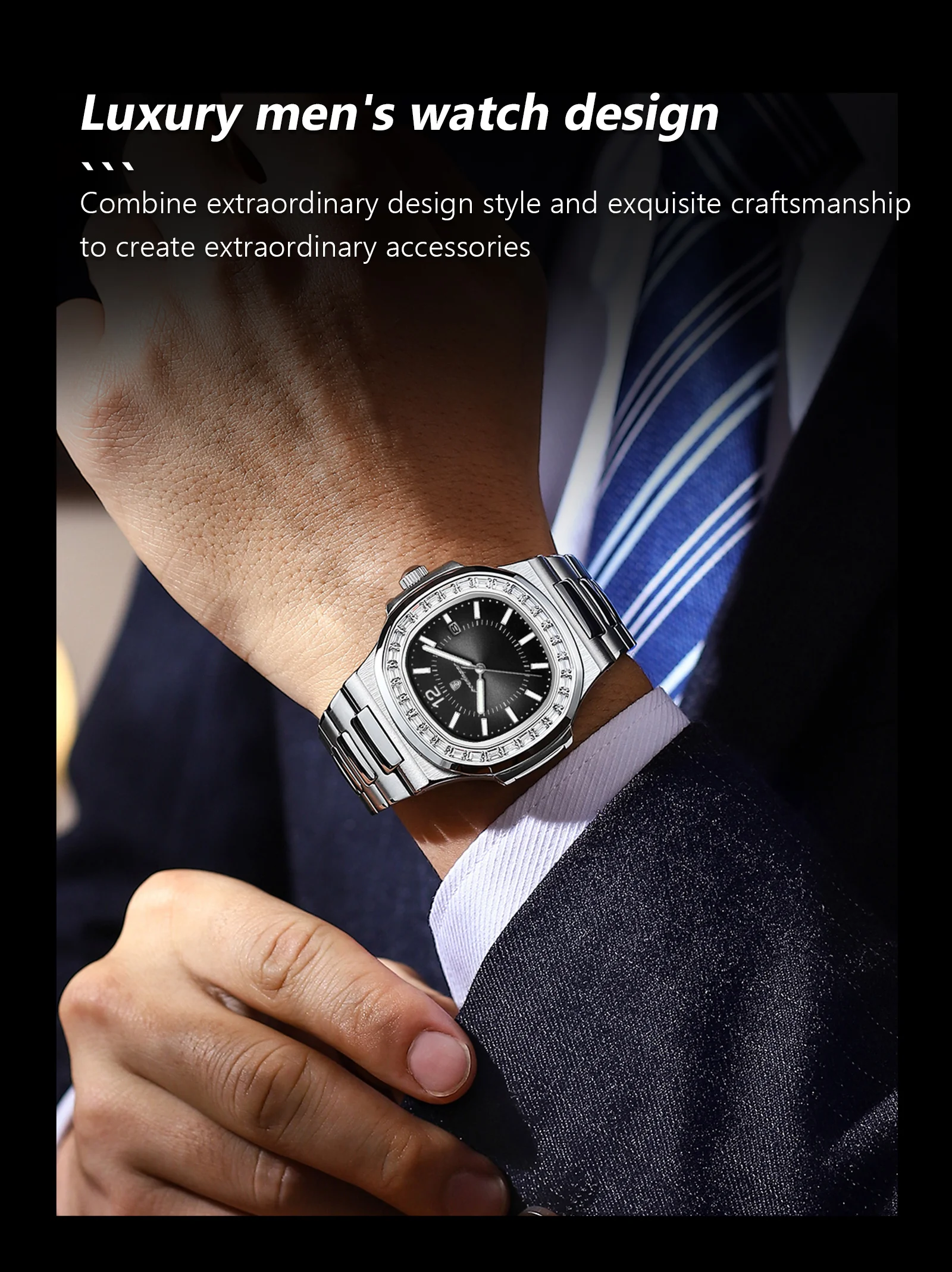 POEDAGAR 918 Quartz Analog Watch information.