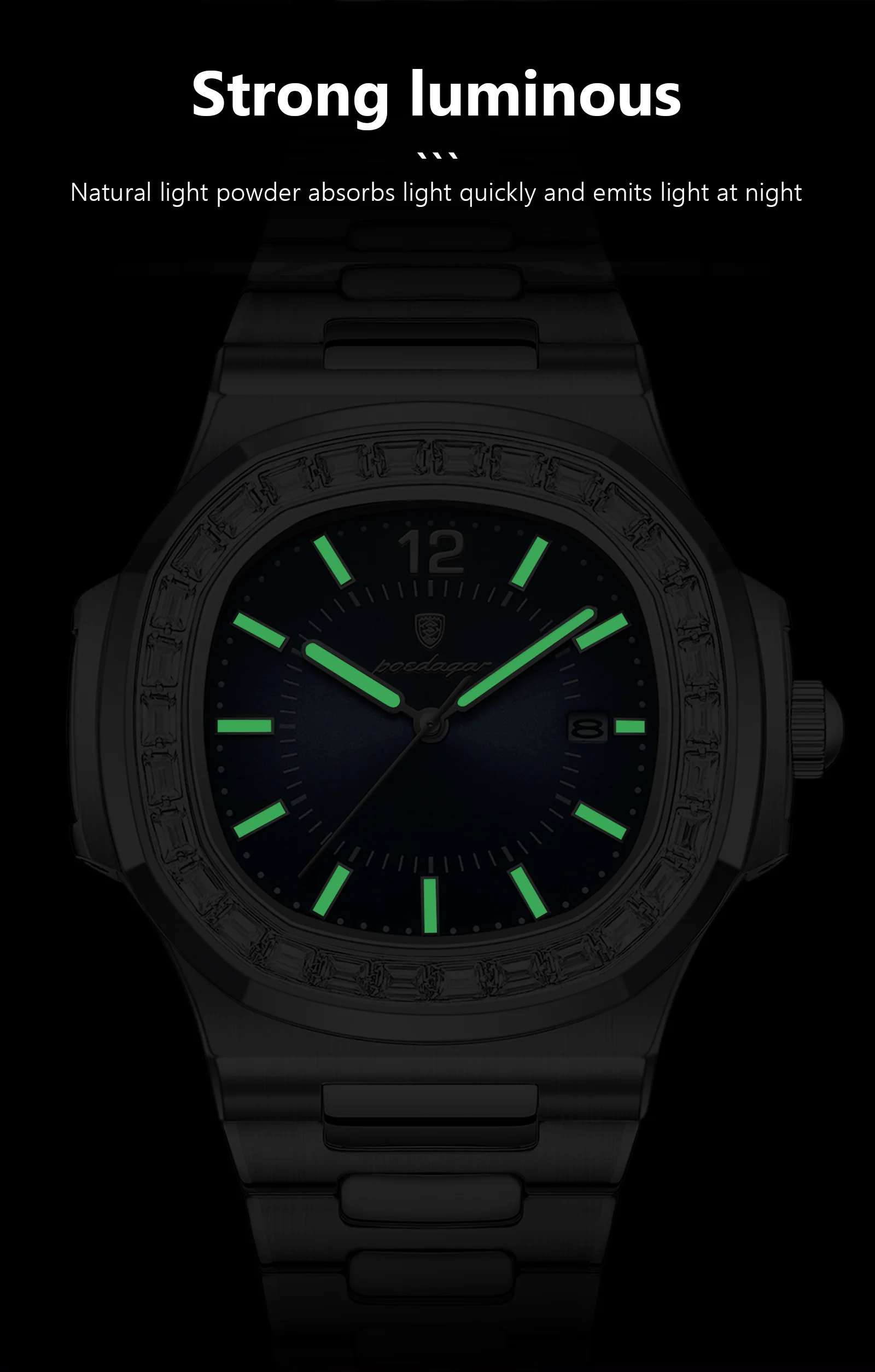 POEDAGAR 918 Quartz Analog Watch information.