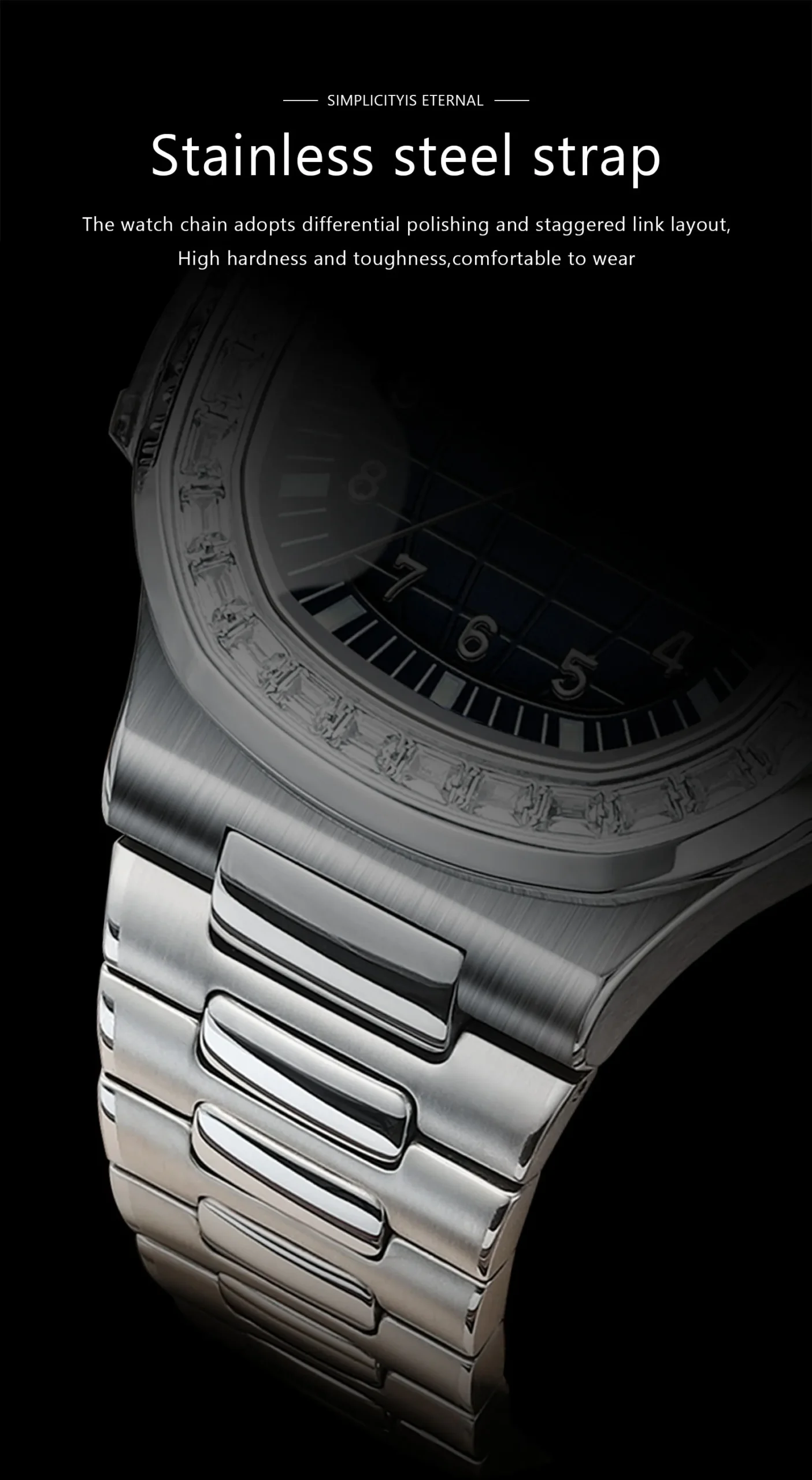 POEDAGAR 925 Quartz Analog Watch information.