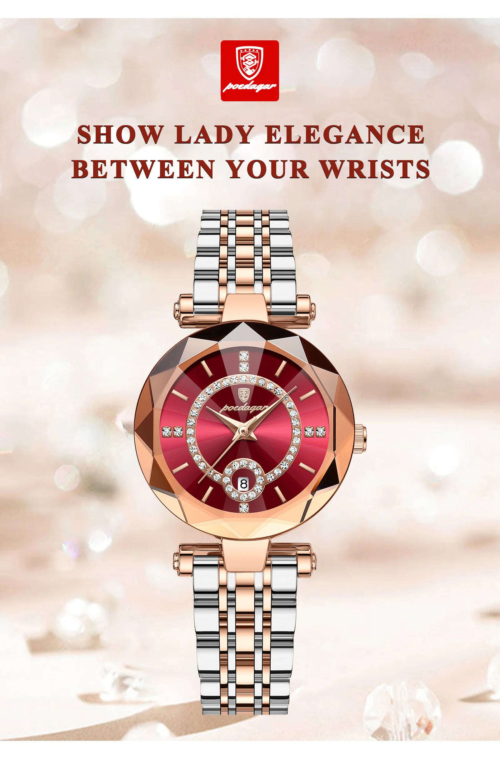 POEDAGAR 726 Quartz Analog Watch information.