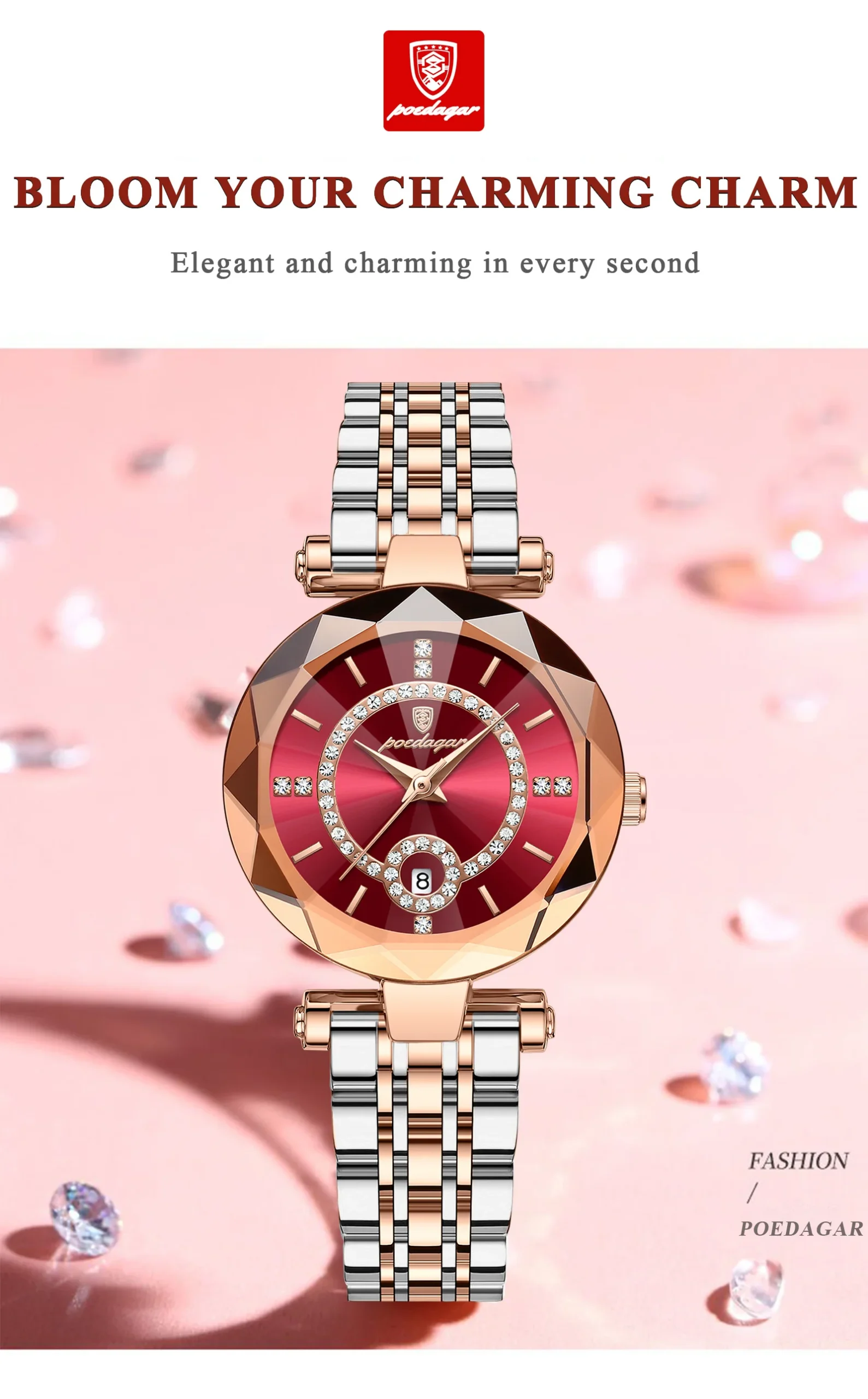POEDAGAR 726 Quartz Analog Watch information.