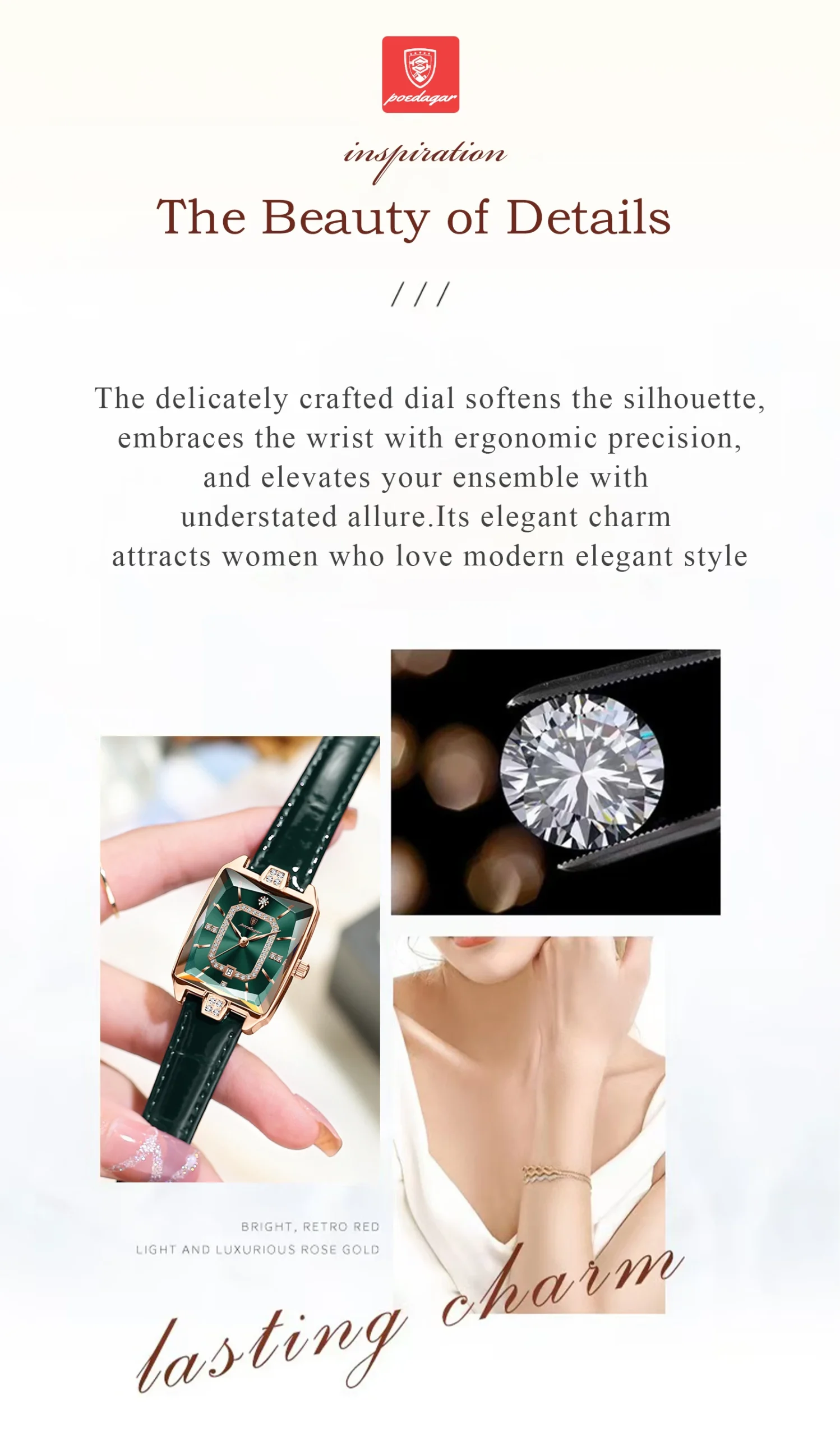 POEDAGAR 785L Quartz Analog Watch information.