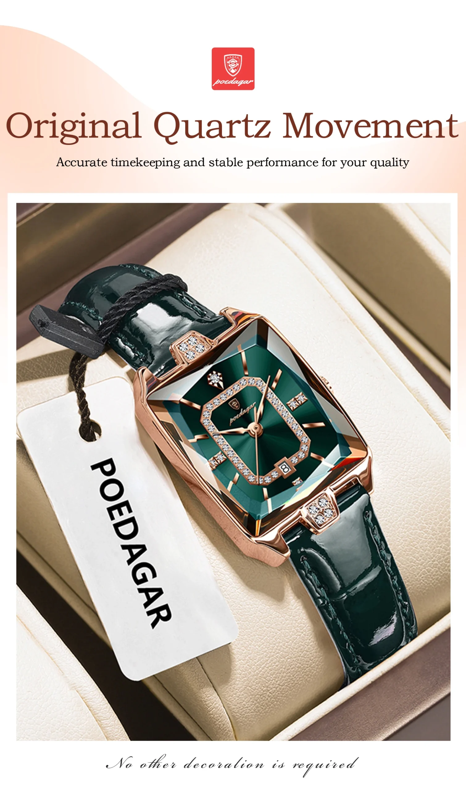 POEDAGAR 785L Quartz Analog Watch information.