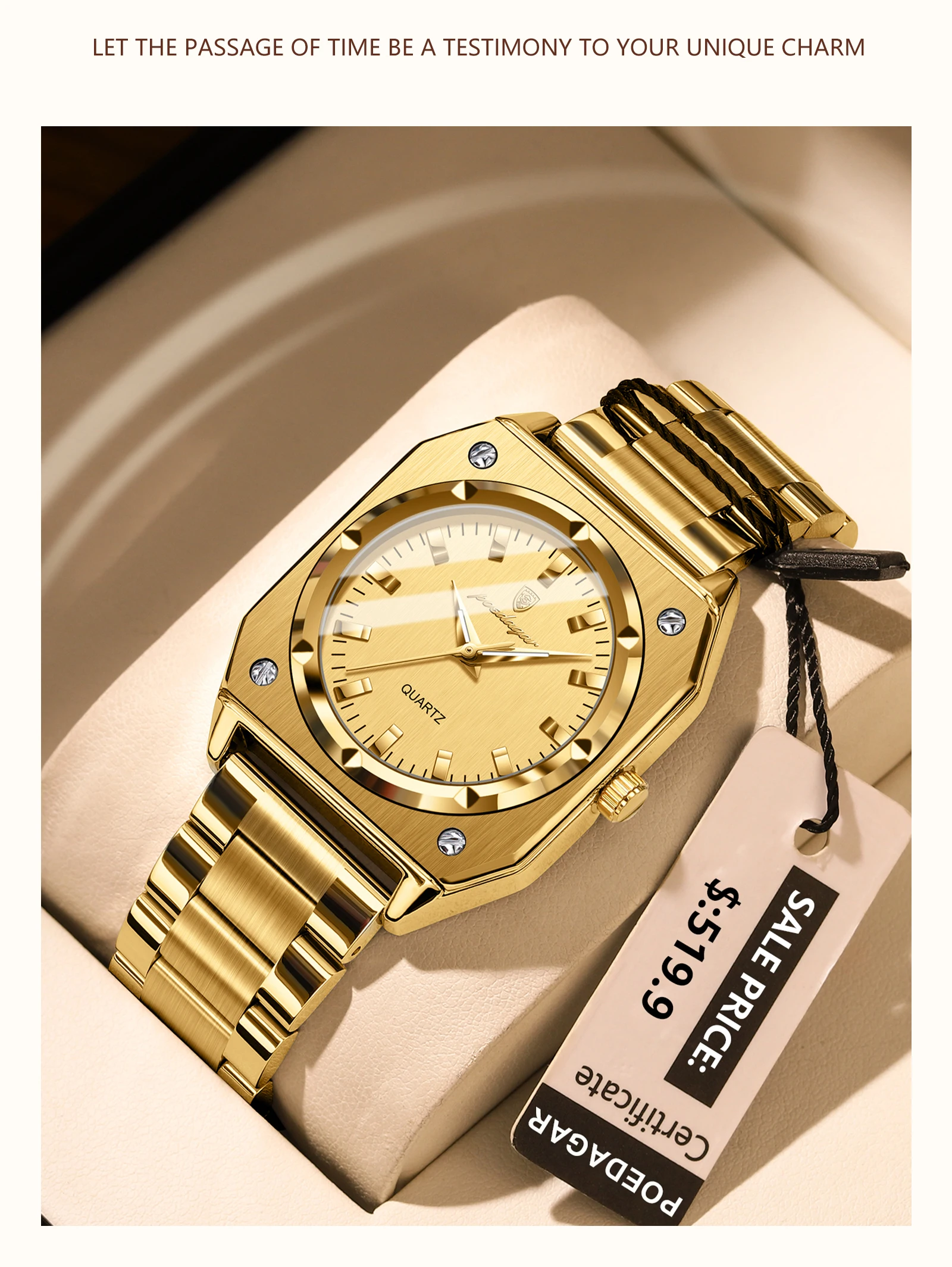 POEDAGAR 788 Quartz Analog Watch information.