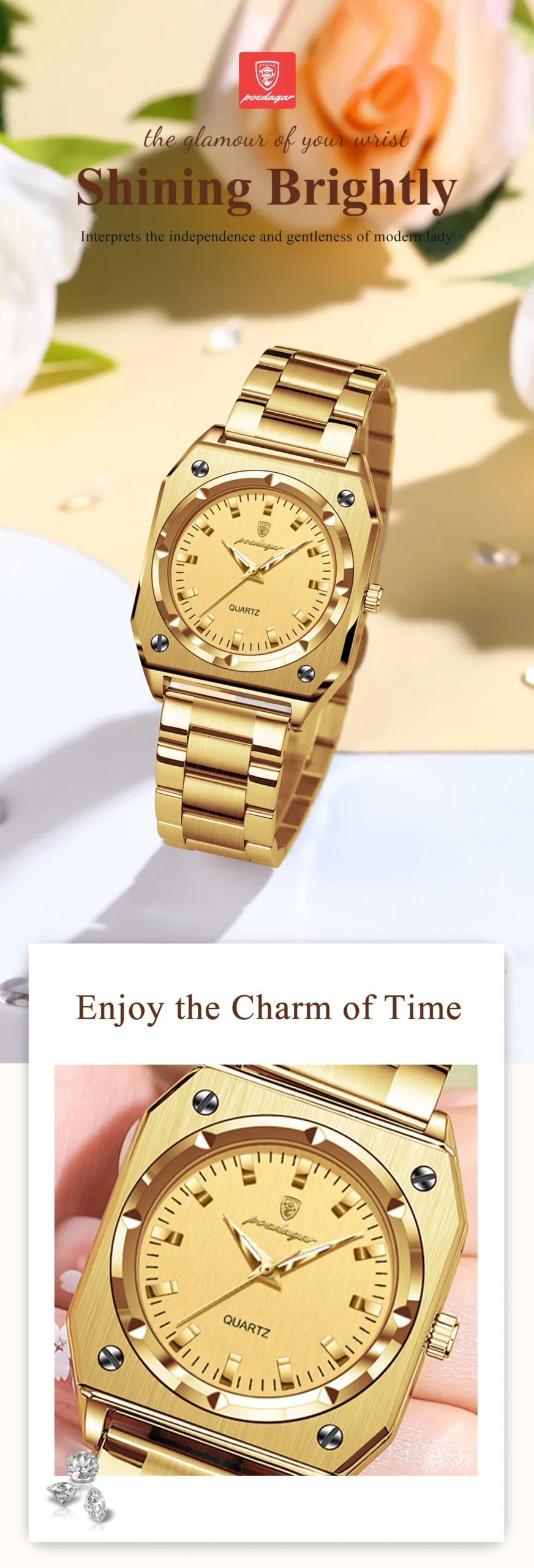 POEDAGAR 788 Quartz Analog Watch information.