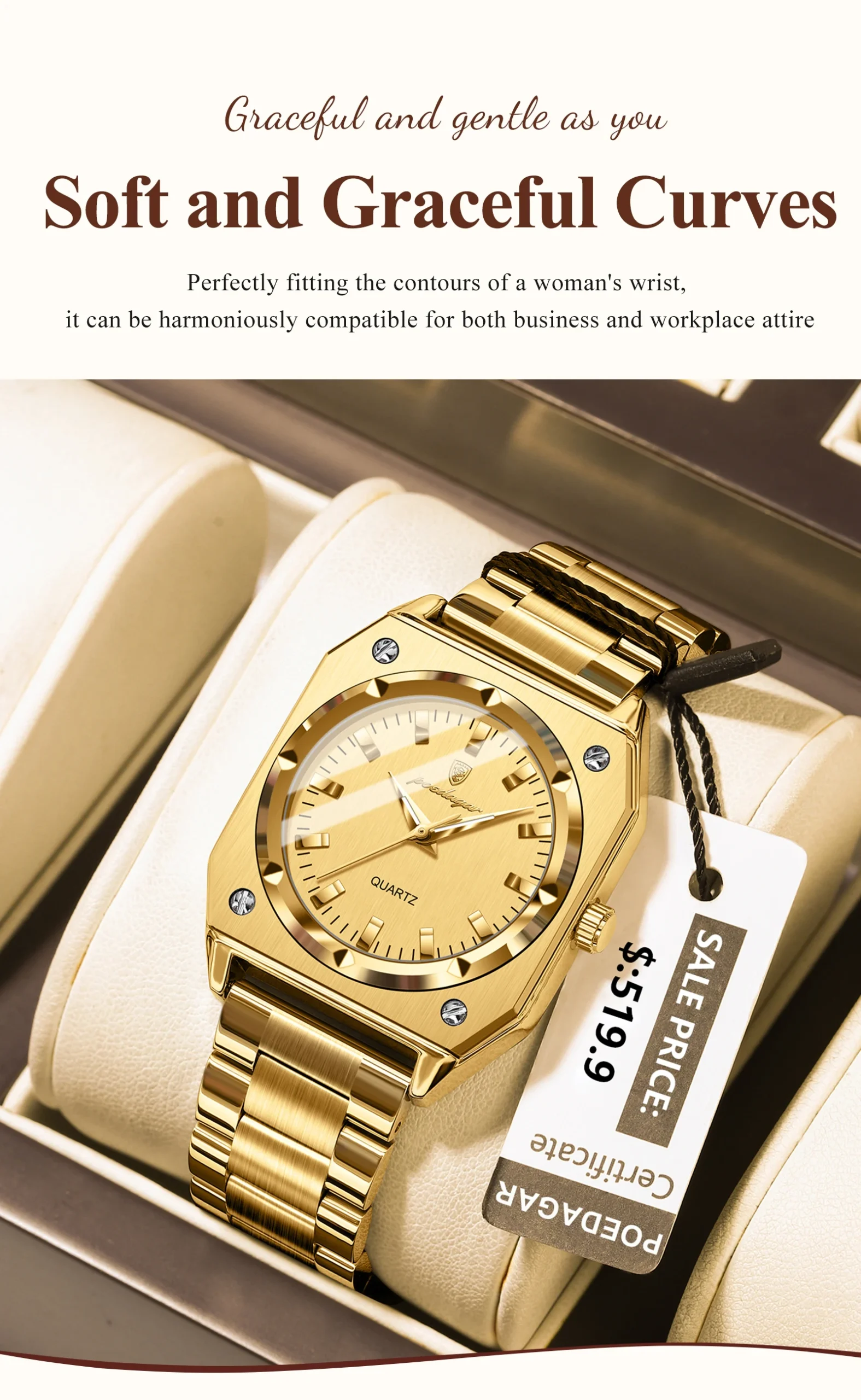 POEDAGAR 788 Quartz Analog Watch information.