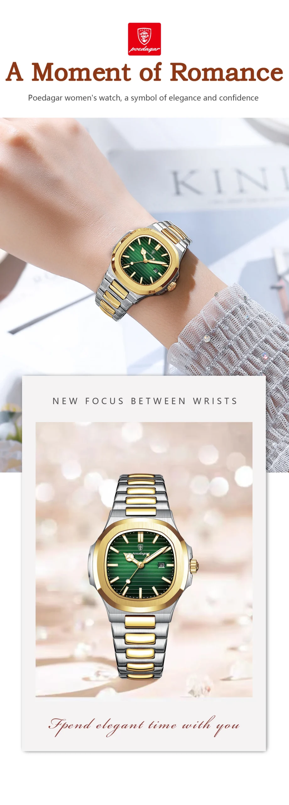 POEDAGAR 789 Quartz Analog Watch information.