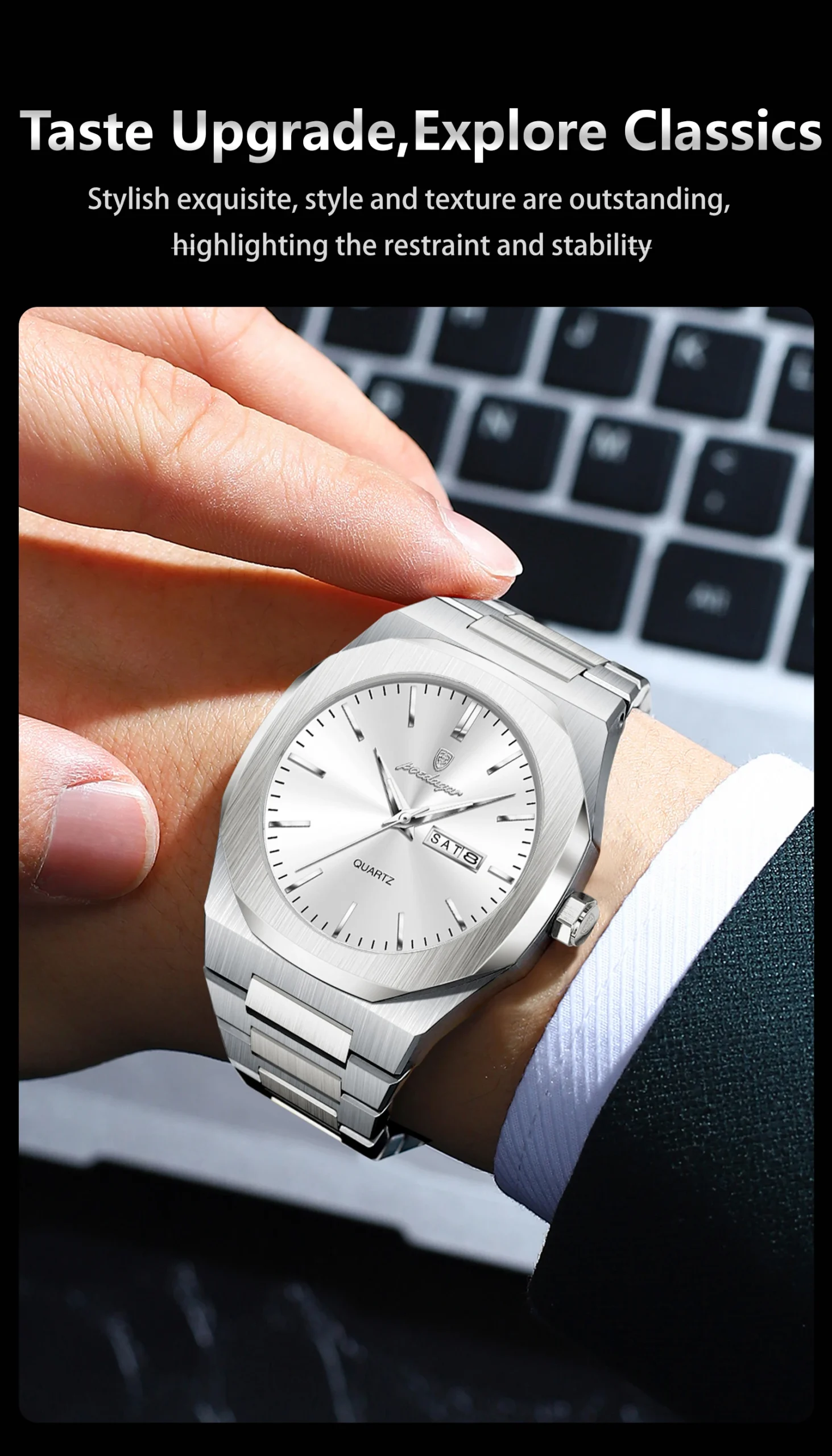 POEDAGAR 825 Quartz Analog Watch information.