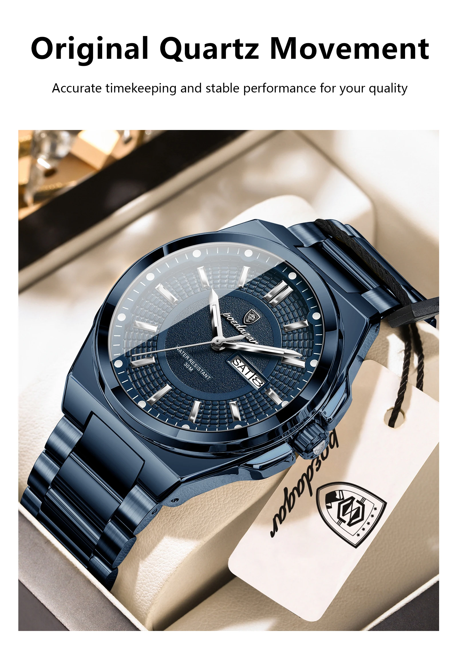 POEDAGAR 896 Quartz Analog Watch information.