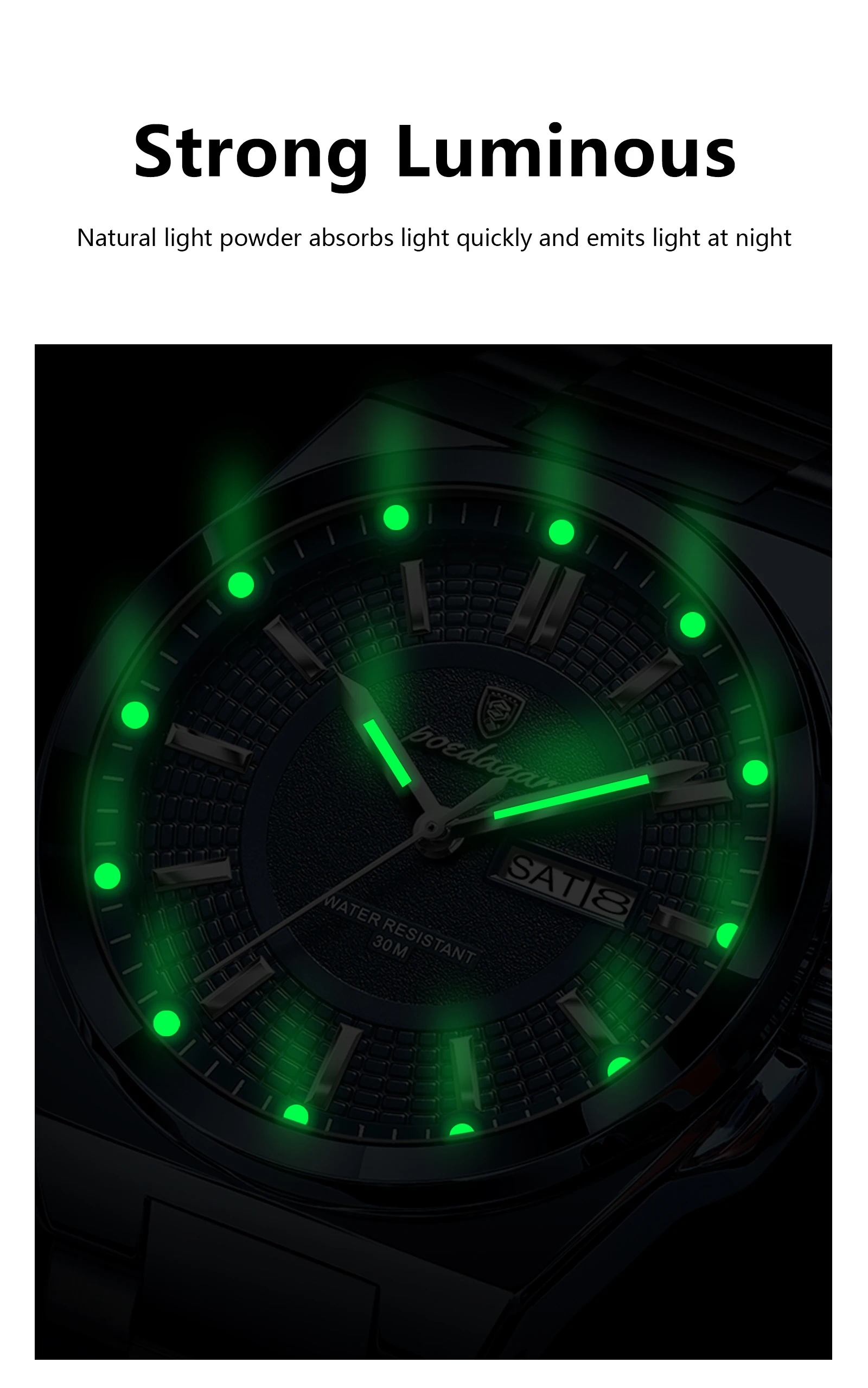 POEDAGAR 896 Quartz Analog Watch information.