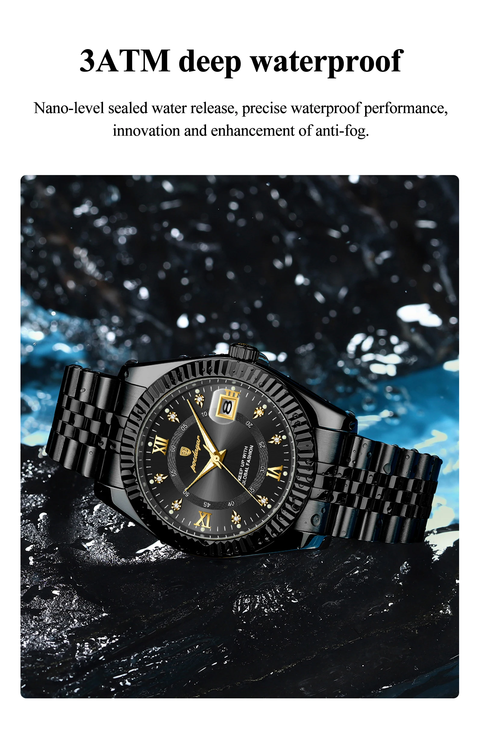 POEDAGAR 910 Quartz Analog Watch information.