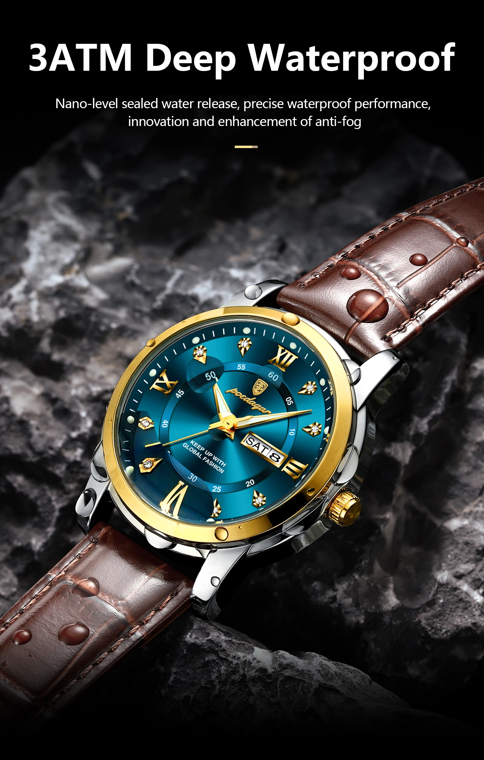 POEDAGAR 936L Quartz Analog Watch information.